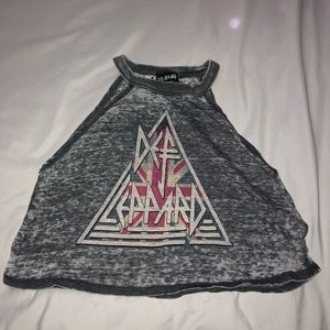 Def Leopard Crop Top🌹